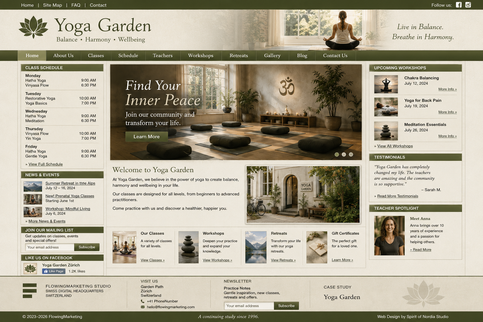 Yoga Garden — before